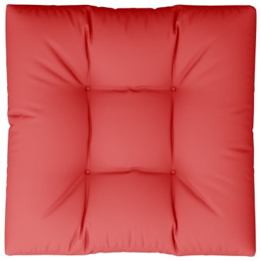 vidaXL Μαξιλάρι Καναπέ Παλέτας Κόκκινο 80x80x12cm Υφασμάτινο