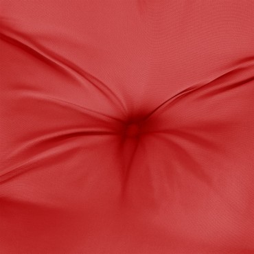 vidaXL Μαξιλάρι Καναπέ Παλέτας Κόκκινο 80x80x12cm Υφασμάτινο