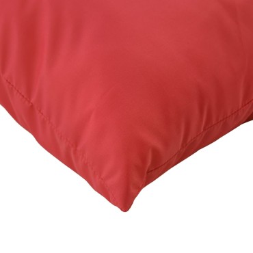 vidaXL Μαξιλάρια Καναπέ 4 τεμ. Κόκκινο 50x50cm Υφασμάτινα