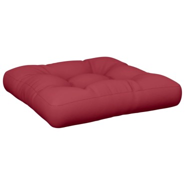 vidaXL Μαξιλάρι Παλέτας Μπορντό 50 x 50 x 12 εκ. Υφασμάτινο