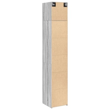 vidaXL Ντουλάπι Αποθήκευσης Στενό Δρυς 40x42,5x225cm Επεξεργ. Ξύλο 1 τεμ.