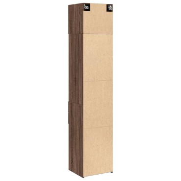vidaXL Ντουλάπι Αποθήκευσης Στενό Δρυς 45x42,5x225cm Επεξεργ. Ξύλο 1 τεμ.
