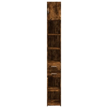 vidaXL Ντουλάπι Αποθήκευσης Στενό Δρυς 30x42,5x225cm Επεξεργ. Ξύλο 1 τεμ.