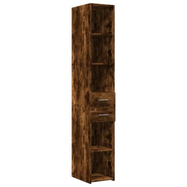 vidaXL Ντουλάπι Αποθήκευσης Στενό Δρυς 30x42,5x225cm Επεξεργ. Ξύλο 1 τεμ.