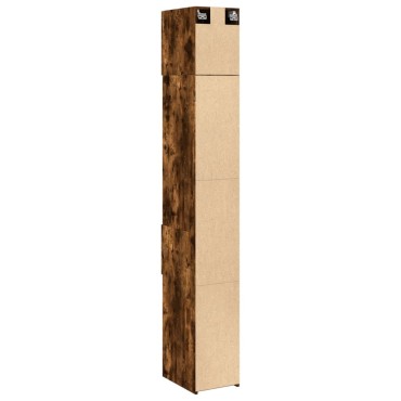 vidaXL Ντουλάπι Αποθήκευσης Στενό Δρυς 30x42,5x225cm Επεξεργ. Ξύλο 1 τεμ.