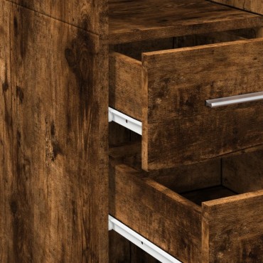 vidaXL Ντουλάπι Αποθήκευσης Στενό Δρυς 45x42,5x225cm Επεξεργ. Ξύλο 1 τεμ.