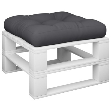 vidaXL Μαξιλάρι Παλέτας Μαύρο 60x60x12cm Υφασμάτινο