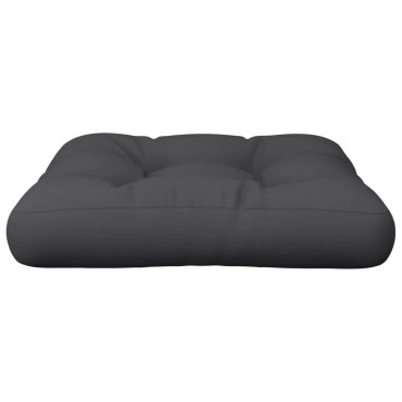vidaXL Μαξιλάρι Παλέτας Μαύρο 60x60x12cm Υφασμάτινο