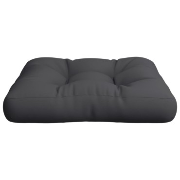 vidaXL Μαξιλάρι Παλέτας Μαύρο 60x60x12cm Υφασμάτινο