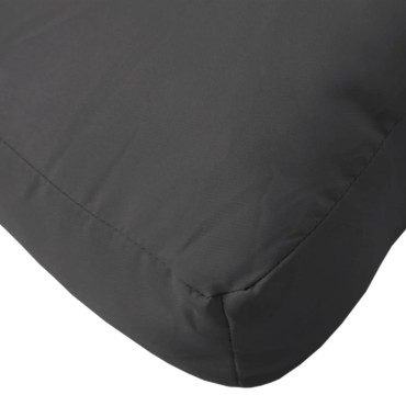 vidaXL Μαξιλάρι Παλέτας Μαύρο 60x60x12cm Υφασμάτινο