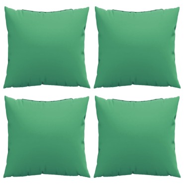 vidaXL Μαξιλάρια Καναπέ 4 τεμ. Πράσινη 50x50cm Υφασμάτινα