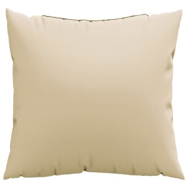 vidaXL Μαξιλάρια Καναπέ 4 τεμ. Μπεζ 50x50cm Υφασμάτινα