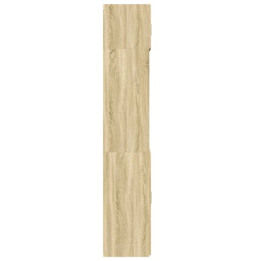vidaXL Ραφιέρα με Ντουλάπια Sonoma Δρυς 70x42,5x225cm Επεξ. Ξύλο 1 τεμ.