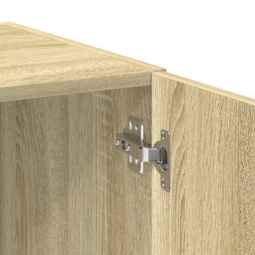 vidaXL Ραφιέρα με Ντουλάπια Sonoma Δρυς 70x42,5x225cm Επεξ. Ξύλο 1 τεμ.
