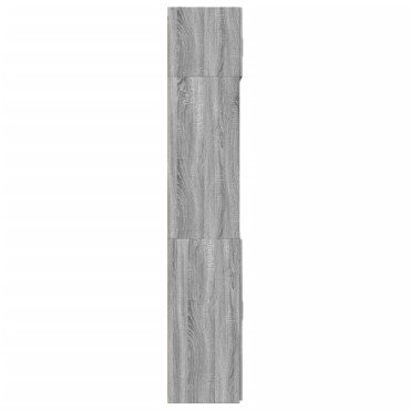 vidaXL Ραφιέρα με Ντουλάπια Γκρι Sonoma 70x42,5x225cm Επεξ. Ξύλο 1 τεμ.