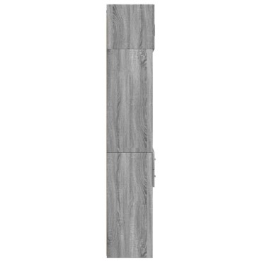 vidaXL Ραφιέρα με Ντουλάπια Γκρι Sonoma 70x42,5x225cm Επεξ. Ξύλο 1 τεμ.
