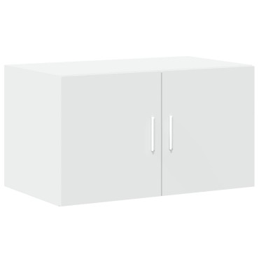 vidaXL Ραφιέρα με Ντουλάπια Λευκή 70x42,5x225cm Επεξεργασμένο Ξύλο 1 τεμ.