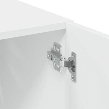 vidaXL Ραφιέρα με Ντουλάπια Λευκή 70x42,5x225cm Επεξεργασμένο Ξύλο 1 τεμ.