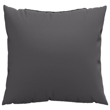 vidaXL Μαξιλάρια Καναπέ 4 τεμ. Ανθρακί 40x40cm Υφασμάτινα