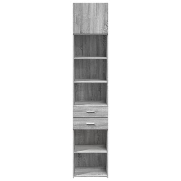 vidaXL Ντουλάπι Αποθήκευσης Στενό Δρυς 45x42,5x225cm Επεξεργ. Ξύλο 1 τεμ.