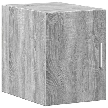 vidaXL Ντουλάπι Αποθήκευσης Στενό Γκρι 30x42,5x225cm Επεξεργ. Ξύλο 1 τεμ.