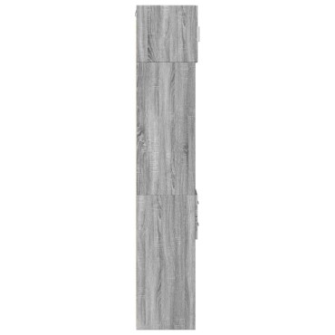 vidaXL Ντουλάπι Αποθήκευσης Στενό Γκρι 30x42,5x225cm Επεξεργ. Ξύλο 1 τεμ.