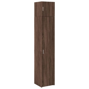vidaXL Ντουλάπι Αποθήκευσης Στενό Δρυς 40x42,5x225cm Επεξεργ. Ξύλο 1 τεμ.