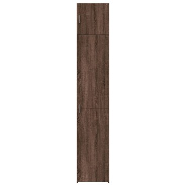 vidaXL Ντουλάπι Αποθήκευσης Στενό Δρυς 40x42,5x225cm Επεξεργ. Ξύλο 1 τεμ.