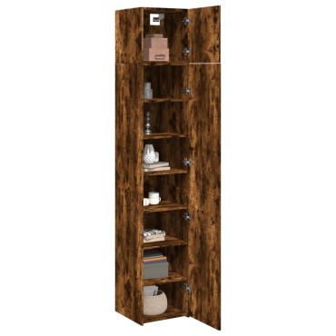 vidaXL Ντουλάπι Αποθήκευσης Στενό Δρυς 40x42,5x225cm Επεξεργ. Ξύλο 1 τεμ.