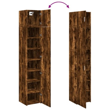 vidaXL Ντουλάπι Αποθήκευσης Στενό Δρυς 40x42,5x225cm Επεξεργ. Ξύλο 1 τεμ.