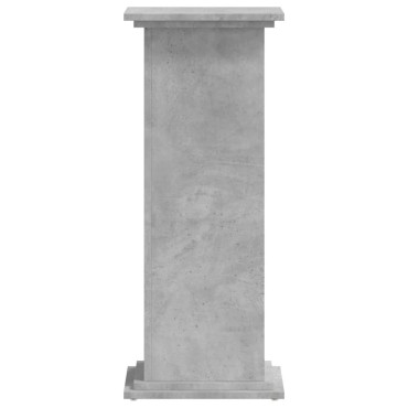 vidaXL Βάσεις Φυτών Γκρι Σκυρ. 33x33x80 εκ. Επεξεργασμένο Ξύλο