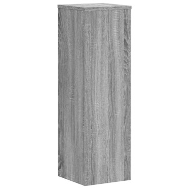 vidaXL Βάσεις Φυτών 2 Τεμ. Γκρι Sonoma 25x25x80 εκ. Επεξεργασμένο Ξύλο