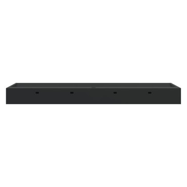 vidaXL Νιπτήρας Μαύρος Ματ 120x46x11εκ. Συνθετικός από Τεχνητό Μάρμαρο