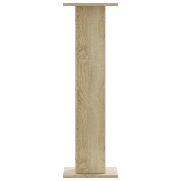 vidaXL Βάσεις Φυτών 2 Τεμ. Sonoma Δρυς 30x30x95 εκ. Επεξεργασμένο Ξύλο