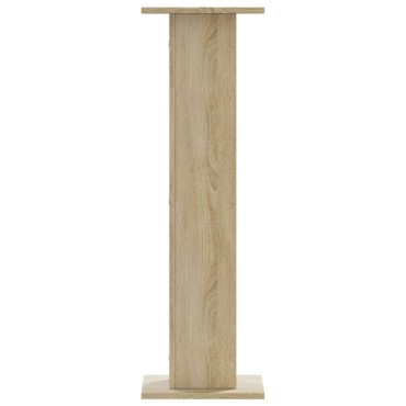 vidaXL Βάσεις Φυτών 2 Τεμ. Sonoma Δρυς 30x30x95 εκ. Επεξεργασμένο Ξύλο