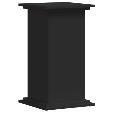 vidaXL Βάση Γλάστρας Μαύρη 33x33x60 εκ. από Επεξεργασμένο Ξύλο