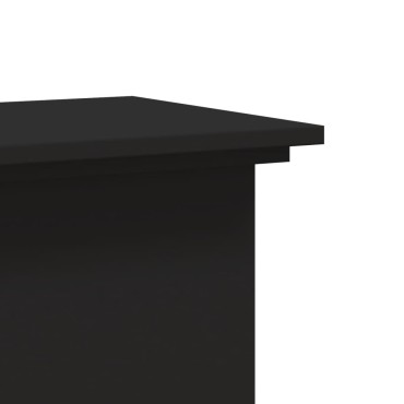 vidaXL Βάση Γλάστρας Μαύρη 33x33x60 εκ. από Επεξεργασμένο Ξύλο