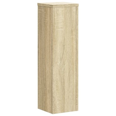 vidaXL Βάσεις Φυτών 2 Τεμ. Sonoma Δρυς 17x17x60 εκ. Επεξεργασμένο Ξύλο