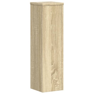 vidaXL Βάσεις Φυτών 2 Τεμ. Sonoma Δρυς 17x17x60 εκ. Επεξεργασμένο Ξύλο