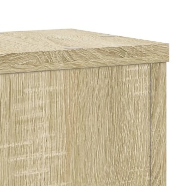 vidaXL Βάσεις Φυτών 2 Τεμ. Sonoma Δρυς 17x17x60 εκ. Επεξεργασμένο Ξύλο