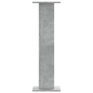 vidaXL Βάσεις Φυτών 2 τεμ. Γκρι Σκυρ. 30x30x95 εκ. Επεξεργασμένο Ξύλο