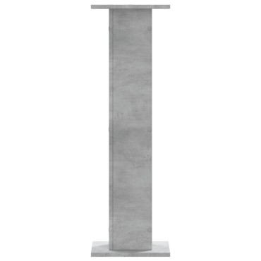vidaXL Βάσεις Φυτών 2 τεμ. Γκρι Σκυρ. 30x30x95 εκ. Επεξεργασμένο Ξύλο