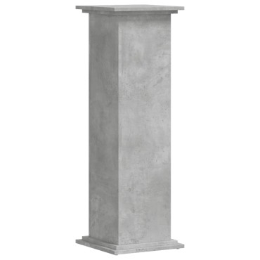 vidaXL Βάσεις Φυτών Γκρι Σκυρ. 33x33x100 εκ. Επεξεργασμένο Ξύλο