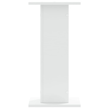 vidaXL Βάσεις Φυτών 2 τεμ. Λευκές 30x30x60 εκ. από Επεξεργασμένο Ξύλο