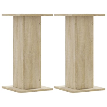 vidaXL Βάσεις Φυτών 2 Τεμ. Sonoma Δρυς 30x30x60 εκ. Επεξεργασμένο Ξύλο