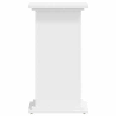 vidaXL Βάση Γλάστρας Λευκές 33x33x60 εκ. από Επεξεργασμένο Ξύλο