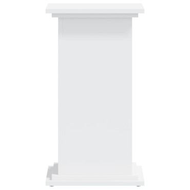 vidaXL Βάση Γλάστρας Λευκές 33x33x60 εκ. από Επεξεργασμένο Ξύλο