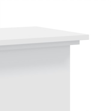 vidaXL Βάση Γλάστρας Λευκές 33x33x60 εκ. από Επεξεργασμένο Ξύλο