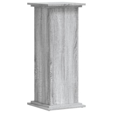 vidaXL Βάσεις Φυτών Γκρι Sonoma 33x33x80 εκ. Επεξεργασμένο Ξύλο