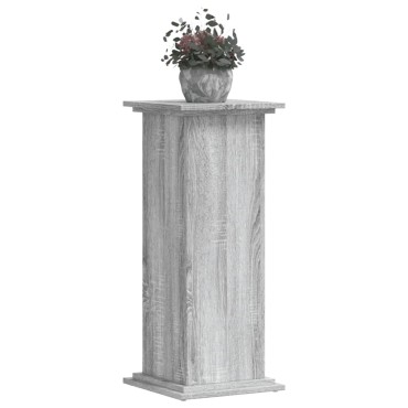 vidaXL Βάσεις Φυτών Γκρι Sonoma 33x33x80 εκ. Επεξεργασμένο Ξύλο